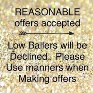 Gold Glitter Offer Sign
